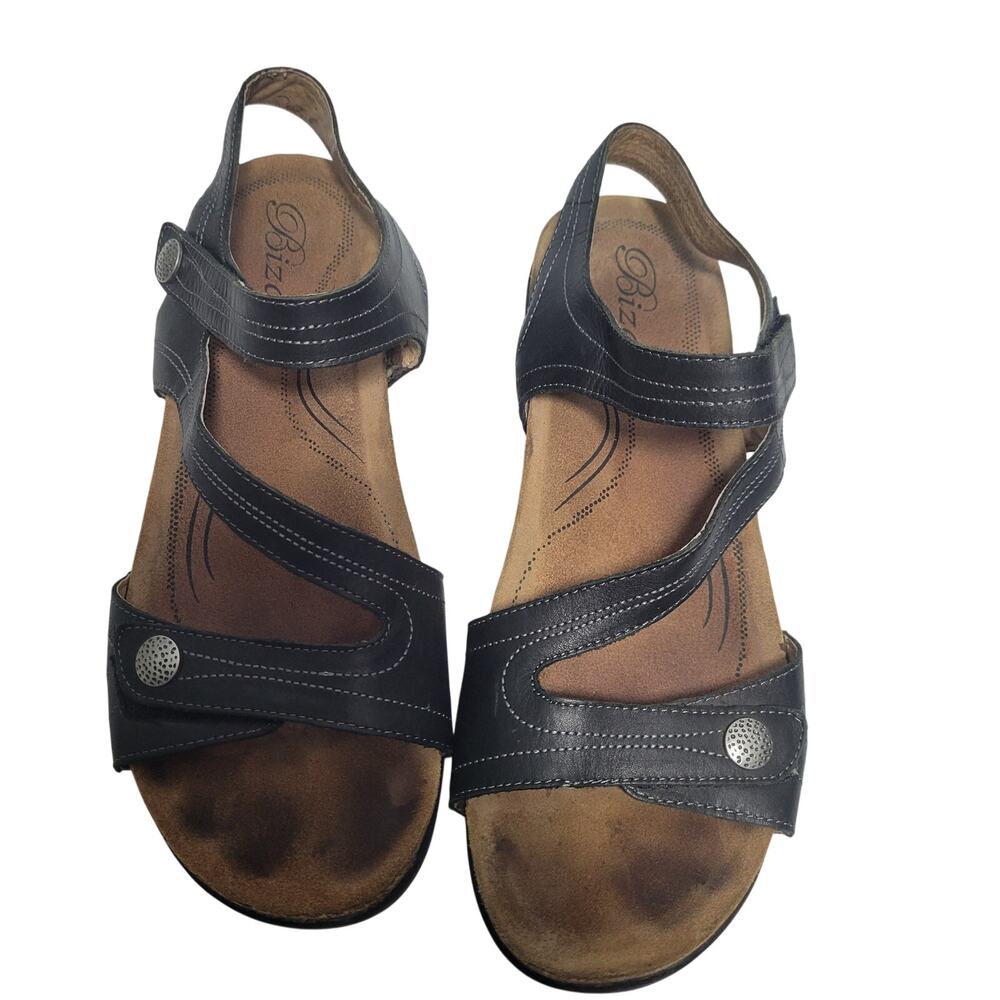 Biza Women's Tulia Black Adjustable Strap Comfort Sandals Size 41(10) 42226-2900